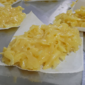 Cocada cremosa sabor milho.