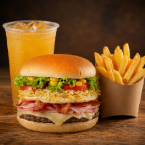 X Tudo + Batata Frita + Ativ Plus