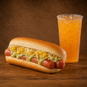 Hot Dog 2 Salsichas + 1 Ativ Plus