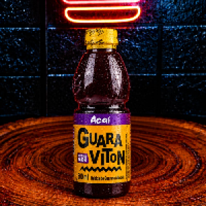 Guarana natural de 600ml sabor açaí.