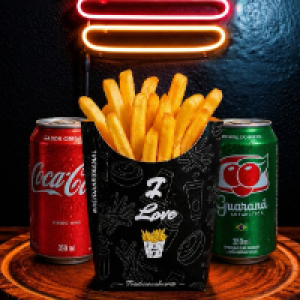 Combinado de batata frita original Bob's média + coca cola lata ou guaraná antártica.
Foto real do produto!