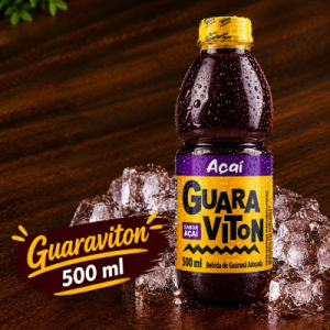 Guaraviton sabor açaí,  garrafa 500ml.