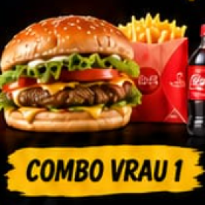 X-Salada + batata de acompanhamento + Coca-Cola 200 ml